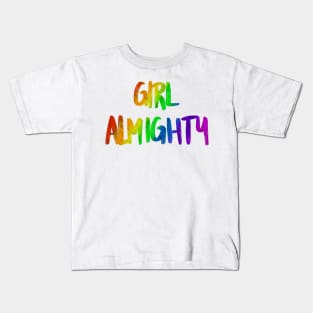 Girl almighty rainbow 1 Kids T-Shirt